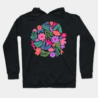 Bright happy flowers in cream Hoodie